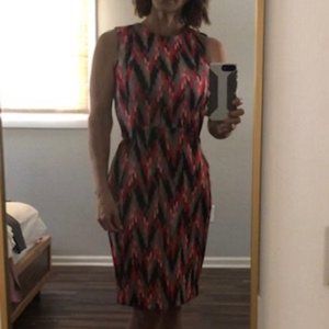 Calvin Klein Scuba Sheath Sz 2 EUC